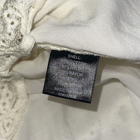 House of Harlow 1960 Revolve Birkin Mini Lace Dress Ivory Womens Medium Wedding - Picture 12 of 13